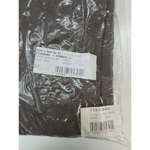 Damart Womens Trouser Pants Plus Size 18/20 Brown Taupe Micro Fleece NWTs - Picture 12 of 13